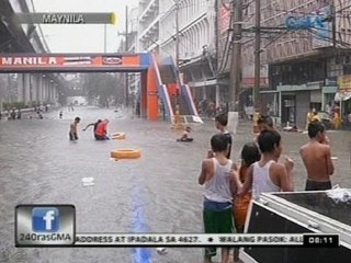 24 Oras: Ilang bahagi ng Maynila, binaha agad kaninang madaling araw