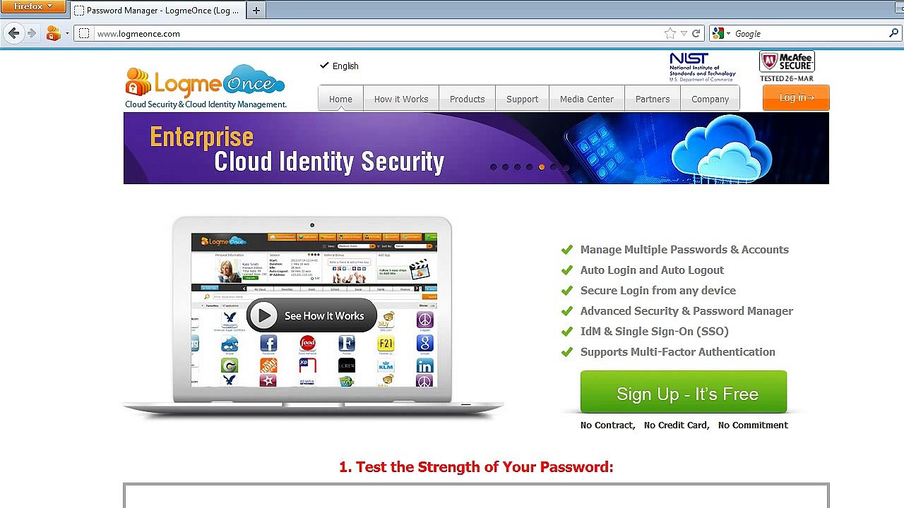 online password manager