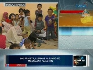 Saksi: 900 pamilya sa Baseco sa Tondo, lumikas kasunod ng masamang panahon