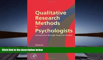 Audiobook  Qualitative Research Methods for Psychologists: Introduction through Empirical Studies