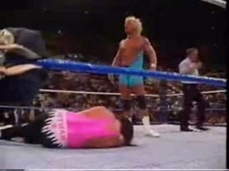 WWF Summerslam 1991 - Bret Hart Vs Mr Perfect Part 2