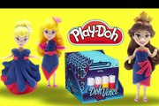Play-Doh DISNEY PRINCESS PARTY DRESSUP Bella Aurora Cinderella Elsa# funny ply doh