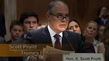 EPA critic Pruitt answers to Senate panel