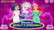 Disney Princess Beauty Contest - Elsa Ariel and Jasmine in Beauty Pageant Dress Game For Kids