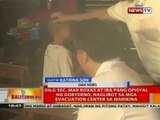 DILG Sec. Mar Roxas at iba pang opisyal ng gobyerno, naglibot sa mga evacuation center sa Marikina