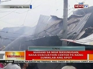 BT: 40 pamilya, nasunugan matapos bahain