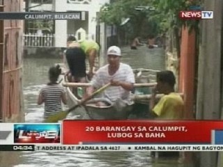 NTVL: 20 barangay sa Calumpit, lubog sa baha