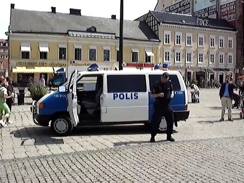 Dancing Swedish Police Man