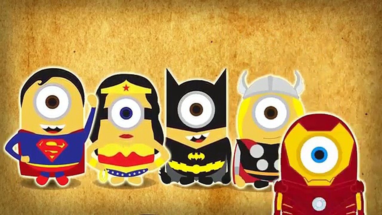 Minions Superheroes Finger Family Nursery Rhymes Lyrics