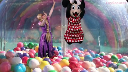 Download Video: Rapunzel is STUCK in the GUMBALL Machine! w/ Minnie Mouse, Paw Patrol Chase, Olaf and Joker