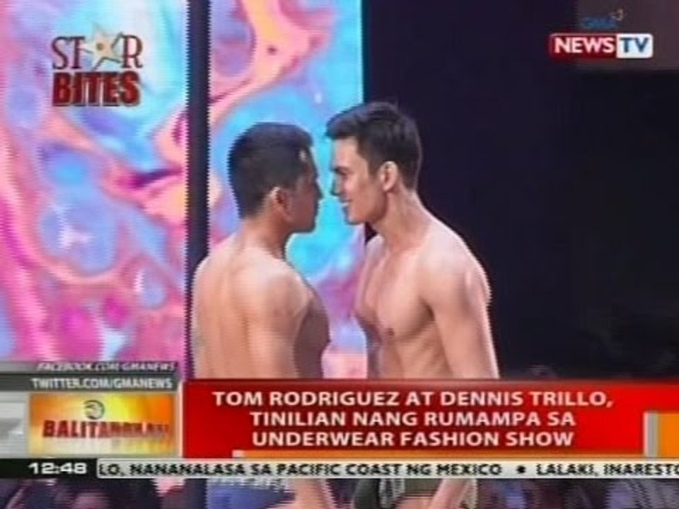 BT: Tom Rodriguez at Dennis Trillo, tinilian nang rumampa sa underwear fashion show