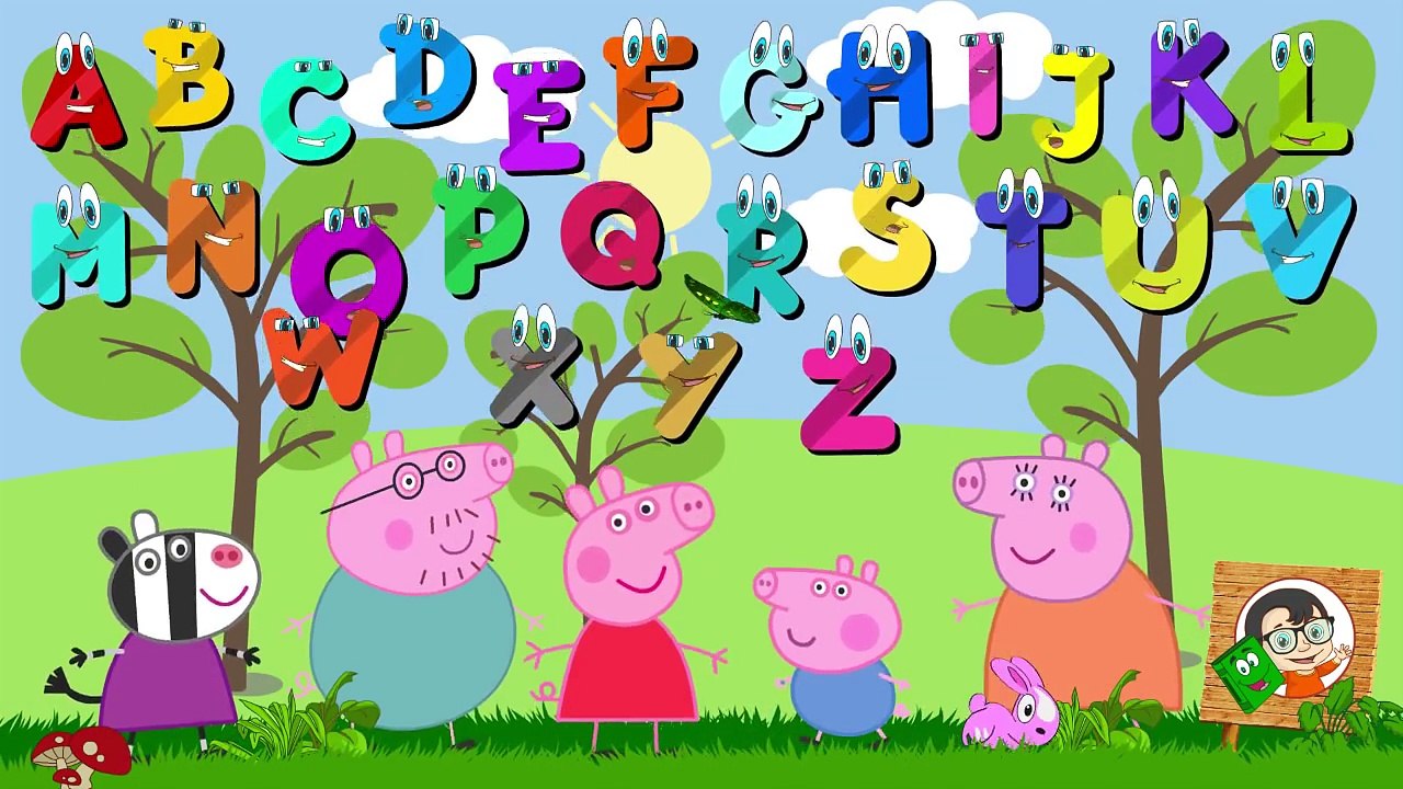 Peppa Pig Alphabet Song - Kids Song - Nursery Rhymes - ABCs Song