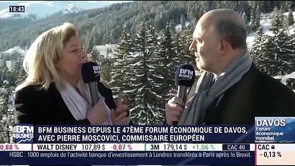 Forum Économique de Davos 2017: Interview de Pierre Moscovici - 18/01