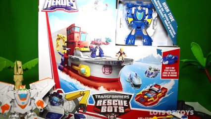 Télécharger la video: Transformers Rescue Bots High Tide Rescue Rig Transforming Ship, Heatwave, Cody, Optimus Prime