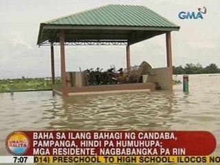 UB: Baha sa ilang bahagi ng Candaba, Pampanga, hindi pa humuhupa