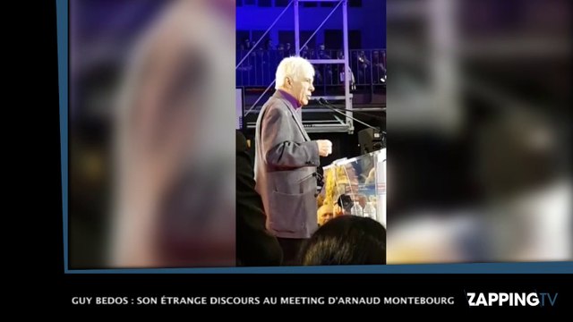 Guy Bedos : son étrange discours au meeting d’Arnaud Montebourg