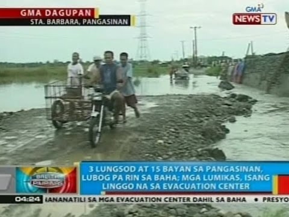 BP: 3 lungsod at 15 bayan sa Pangasinan, lubog pa rin sa baha
