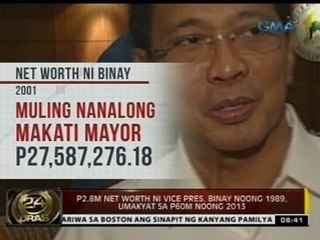 24 Oras: VP Binay, kumasa sa hamon ng mga kritiko na sumailalim sa lifestyle check