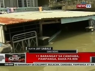 QRT: 11 barangay sa Pampanga, baha pa rin