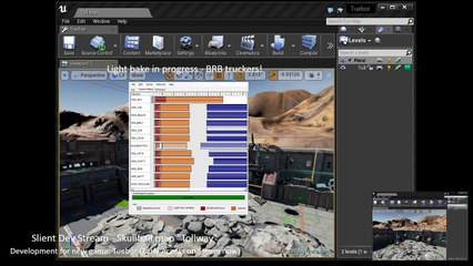 Silent Dev Stream: Tuebor Game - Unreal Engine: Skullball map Tollway