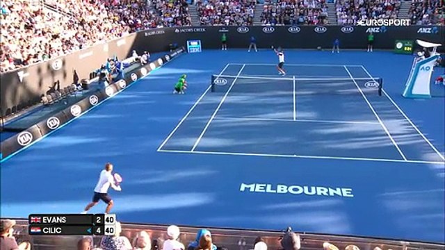 Avustralya Açık 2017: Marin Cilic - Dan Evans (Özet)