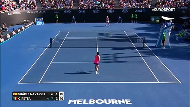 Avustralya Açık 2017: Carla Suarez Navarro - Sorana Cirstea (Özet)