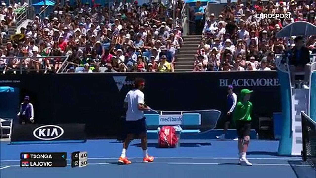Avustralya Açık 2017: Jo-Wilfried Tsonga - Dusan Lajovic (Özet)