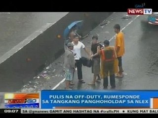 NTG: Pulis na off-duty, rumesponde sa tangkang panghoholdap sa NLEX