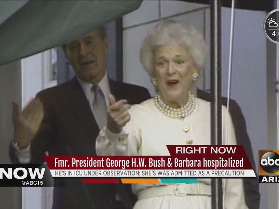 Former President George H.W. Bush and Barbara Bush hospitalized