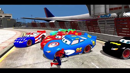 Spider-man with Lightning Mcqueen Cars Super Jump - Kids Video Action 1080