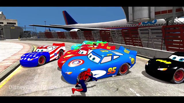Spider-man with Lightning Mcqueen Cars Super Jump - Kids Video Action 1080