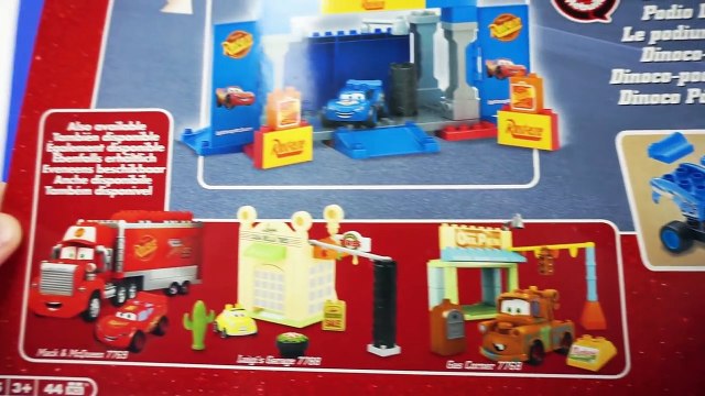 Mega Bloks Disney Cars Movie Toys Video Dinoco Mainan Cars Lightning McQueen カーズ トイズ 디즈니 카 장난감