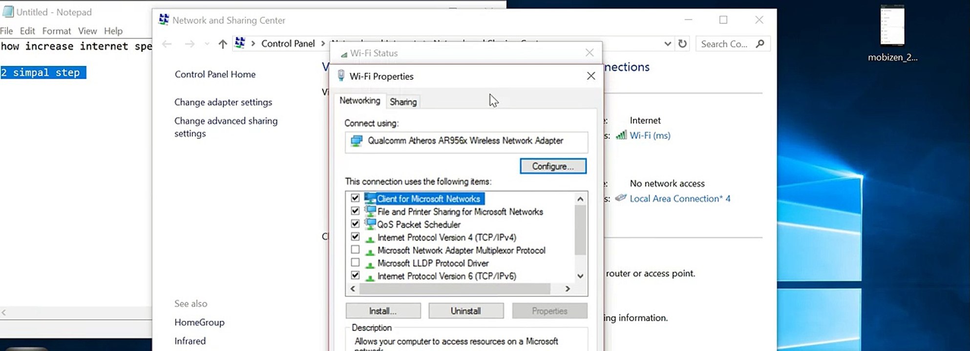 how to increase internet speed in windows 10 (100%) it's work