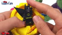 KID GAME! SURPRISE EGGS w Play Doh ICE CREAM for HULK ! Lightning McQueen Cars Batman Toys