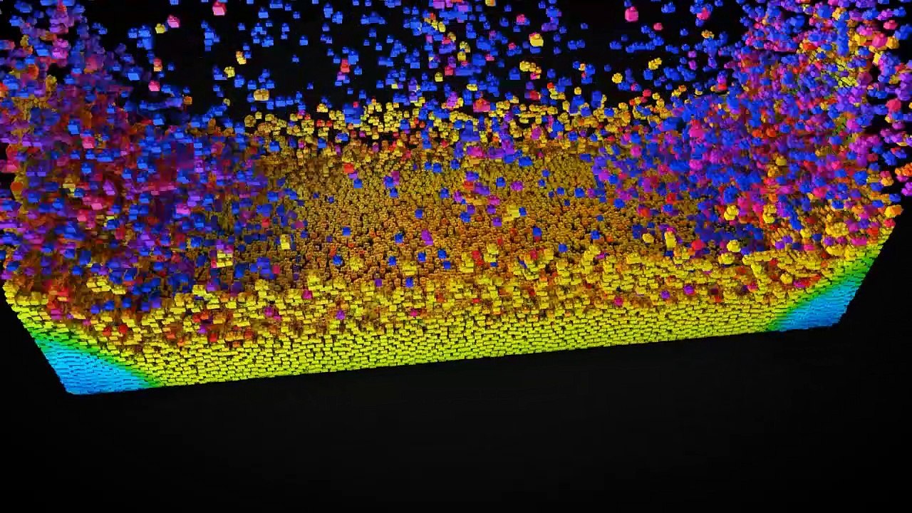 RealFlow 10 3D Lego animation