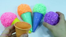 ICE CREAM Foam Clay SURPRISE eggs Disney Toys for Children - Play Foam Surprise