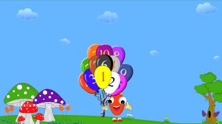 Learn Numbers with colorful Balloons │Balloon Numbers 1 to 10 │Kids Rhyme School