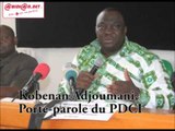 5è congrès extraordinaire du PDCI-RDA: les dernières précisions du Porte-parole, Kobenan Adjoumani