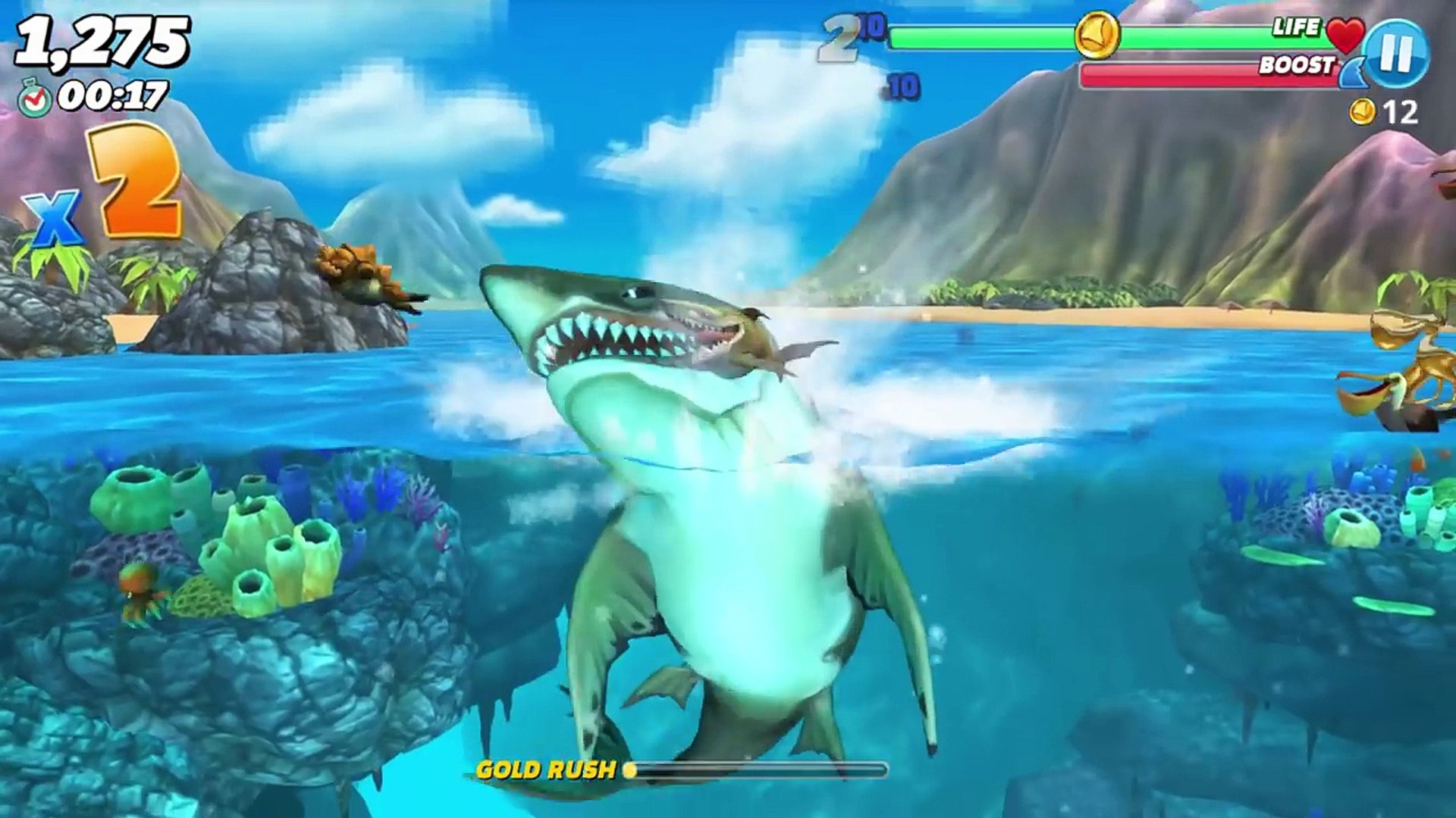 New Baby Pet Shark Megalodon Kraken Giant Turtle Unlocked Hungry Shark World Video Dailymotion