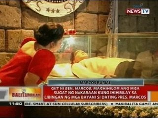 Paghimlay kay Marcos sa libingan ng mga bayani, insulto raw para sa mga biktima ng martial law