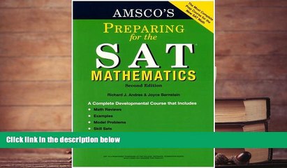 PDF [FREE] DOWNLOAD  Amsco s Preparing for the Sat: Mathematics FOR IPAD