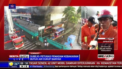 Setelah Tiga Jam, Api Berangsur Padam Namun Asap Menebal
