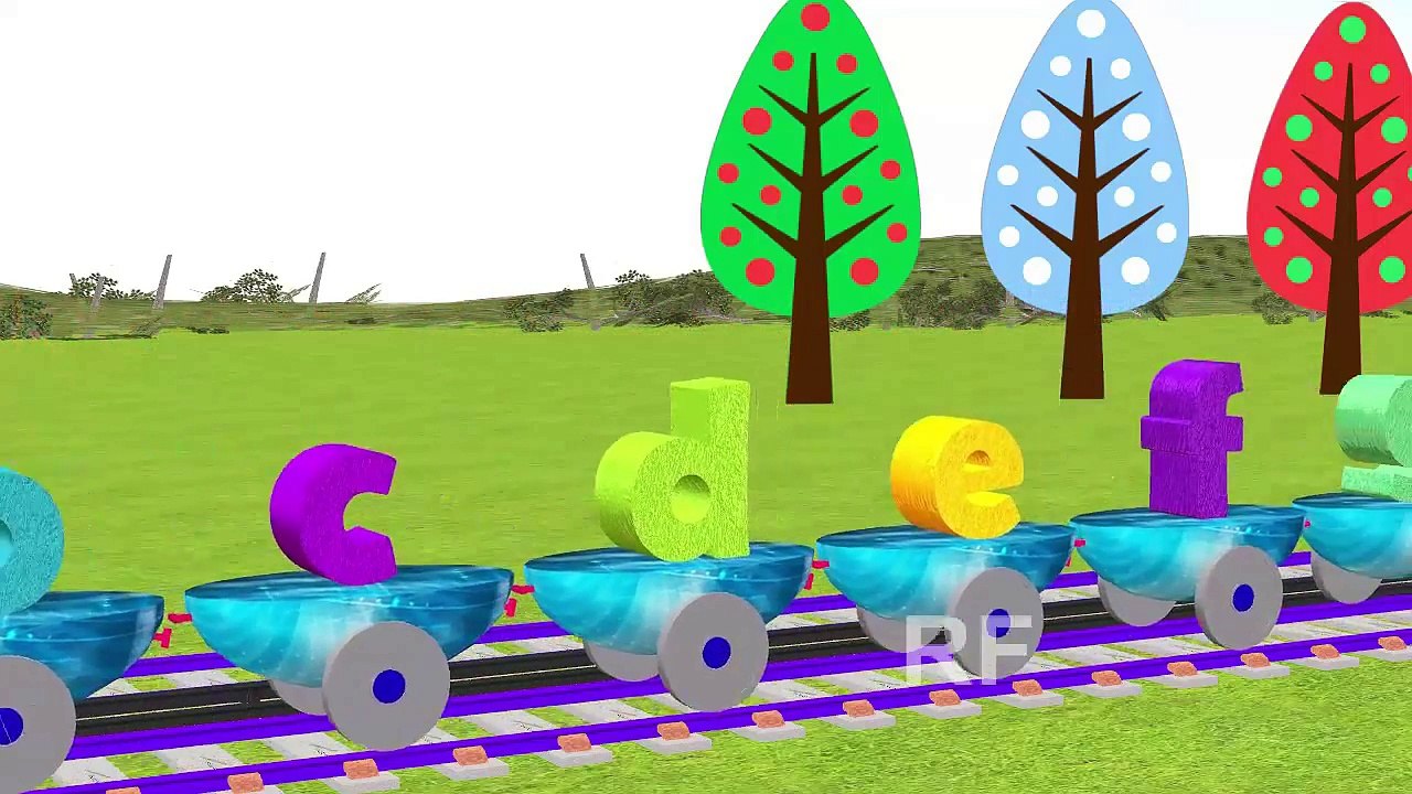 Alphabet Train Songs For Childrens | Alphabet Songs For Kids | 2D Animated Nursery Rhymes