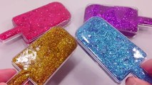 반짝이 아이스크림 액체괴물 만들기 액괴 얼리기 아이스바 흐르는 점토 슬라임 놀이 How To Make Glitter Ice Cream Slime Freeze