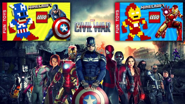 WINNER: Super-Heroes Battle! #TeamCap or #TeamIronMan ? Who is the winner? #DIY #Lego #Minecraft