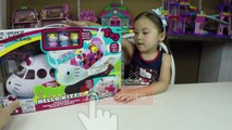 SUPER CUTE HELLO KITTY AIRPLANE TOY AIRLINER HK PLANE HK Figures Kid-Friendly Opening Toys Unboxing