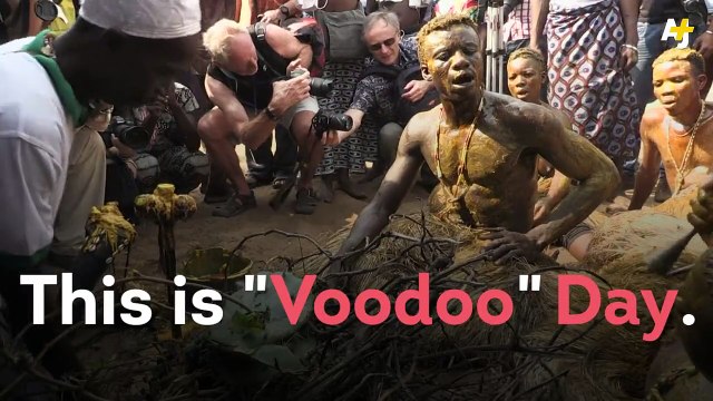 why Voodoo gather every year at an old slave port in Benin.