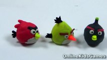 Play Doh Angry Birds vs Madagascar Penguins 3D Toys Modeling Cartoons Character