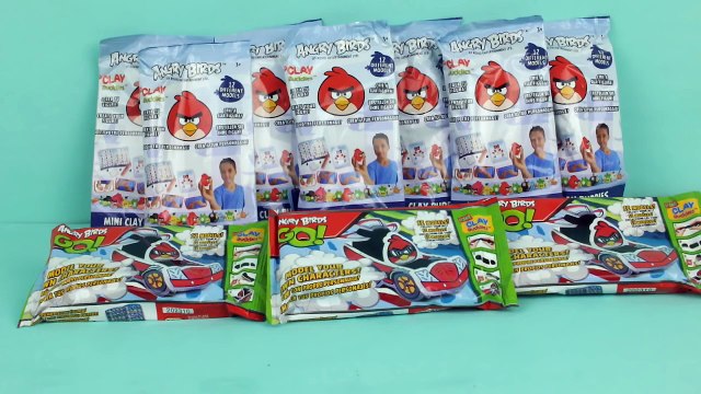 Clay Buddies Surprise figures Angry Birds, Angry Birds GO! Playdoh fun