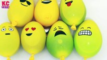 Pop Balloon Finger Family Nursery Rhymes - Learn Colors with 7 Wet Face Water Balloons - KC Toys